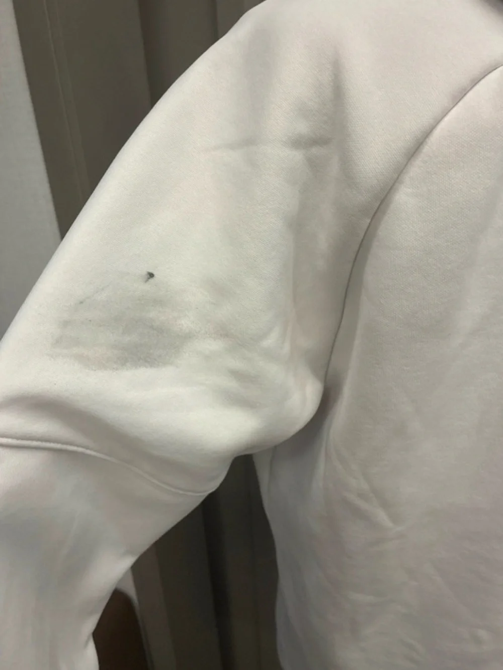 adidas Men’s White Pullover Hoodie with Gray Logo